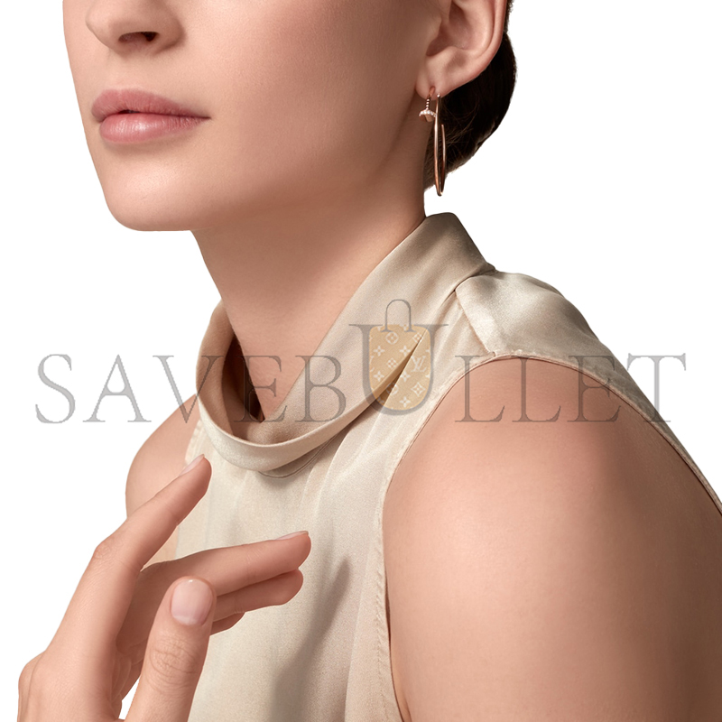 CARTIER JUSTE UN CLOU HOOP EARRINGS, LARGE MODEL, DIAMONDS B8301212 CARTIER JUSTE UN CLOU HOOP EARRINGS, LARGE MODEL, DIAMONDS B8301212